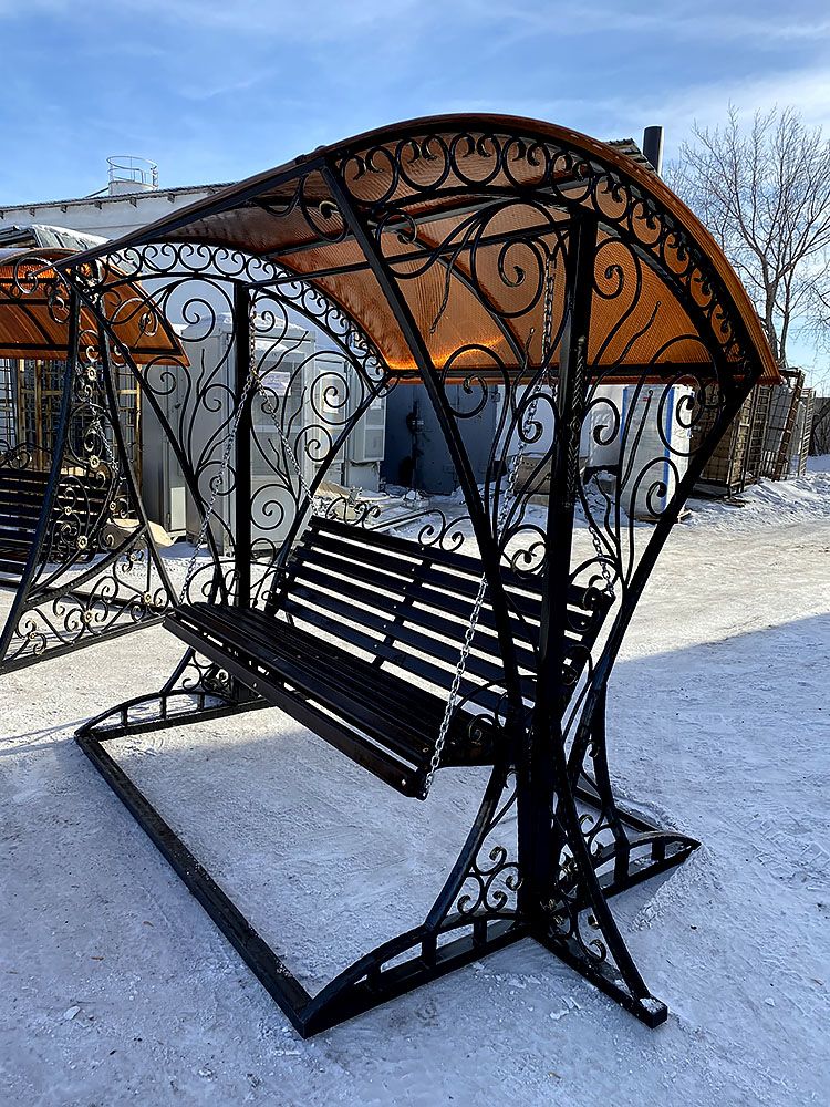 Кованые лавочки, качели